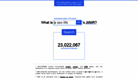 What Whatismymmr.com website looked like in 2019 (5 years ago)