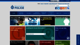 What Warwickshire.police.uk website looked like in 2019 (5 years ago)