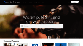 What Worshiptraining.com website looked like in 2019 (5 years ago)