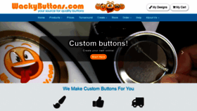 What Wackybuttons.com website looked like in 2019 (5 years ago)