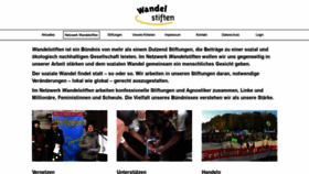 What Wandelstiften.de website looked like in 2019 (5 years ago)