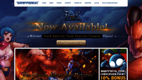 What Warpportal.com website looked like in 2019 (5 years ago)