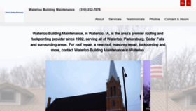 What Waterloobuildingmaintenance.com website looked like in 2019 (5 years ago)