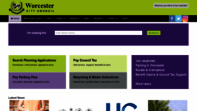 What Worcester.gov.uk website looked like in 2019 (5 years ago)