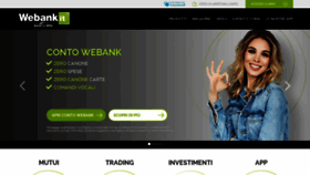 What Webank.it website looked like in 2019 (5 years ago)