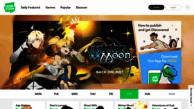 What Webtoons.com website looked like in 2019 (5 years ago)