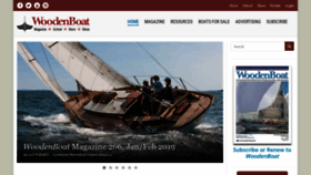 What Woodenboat.com website looked like in 2019 (5 years ago)