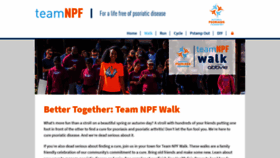 What Walk.psoriasis.org website looked like in 2019 (5 years ago)