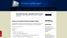 What Wiibackupmanager.co.uk website looked like in 2019 (5 years ago)