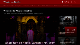 What Whats-on-netflix.com website looked like in 2019 (5 years ago)