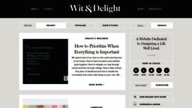 What Witanddelight.com website looked like in 2019 (5 years ago)