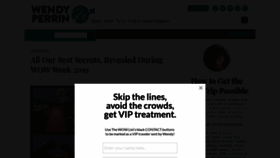 What Wendyperrin.com website looked like in 2019 (6 years ago)