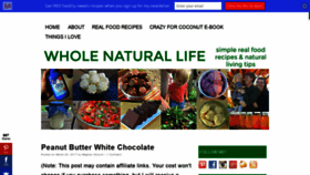 What Wholenaturallife.com website looked like in 2019 (5 years ago)
