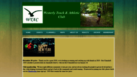 What Westerlytrackclub.org website looked like in 2019 (5 years ago)