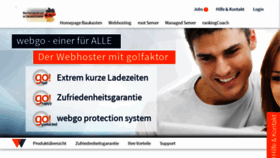 What Webgo.de website looked like in 2019 (5 years ago)