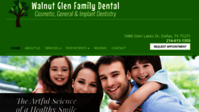 What Walnutglenfamilydental.com website looked like in 2019 (5 years ago)