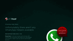 What Whatsapp.afrihost.com website looked like in 2019 (5 years ago)