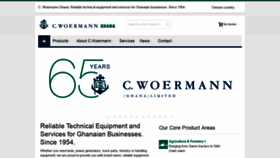 What Woermann-ghana.com website looked like in 2019 (5 years ago)