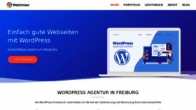 What Webtimiser.de website looked like in 2019 (5 years ago)