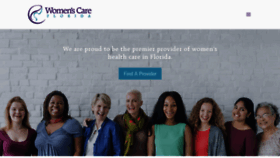 What Womenscarefl.com website looked like in 2019 (5 years ago)