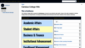 What Wiki.canisius.edu website looked like in 2019 (5 years ago)