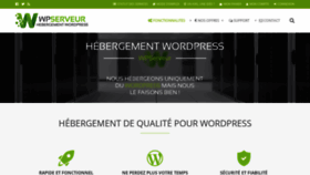 What Wpserveur.net website looked like in 2019 (5 years ago)