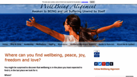 What Wellbeingalignment.com website looked like in 2019 (5 years ago)
