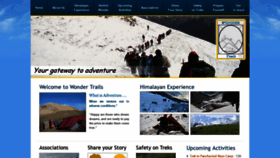 What Wondertrails.com website looked like in 2019 (5 years ago)