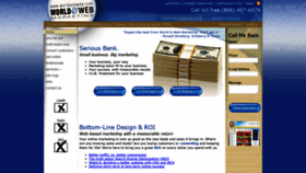 What Worldandweb.com website looked like in 2019 (5 years ago)
