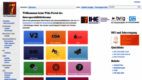 What Wiki.hl7.de website looked like in 2019 (5 years ago)