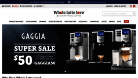 What Wholelattelove.com website looked like in 2019 (5 years ago)