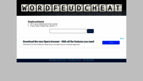 What Wordfeudcheat.co.uk website looked like in 2019 (5 years ago)