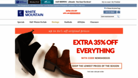 What Whitemountainshoes.com website looked like in 2019 (5 years ago)