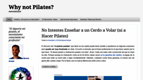 What Whynotpilates.net website looked like in 2019 (5 years ago)