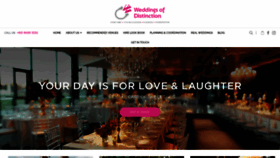 What Weddingsofdistinction.com.au website looked like in 2019 (5 years ago)