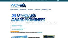 What Worldopenwaterswimmingassociation.com website looked like in 2019 (5 years ago)