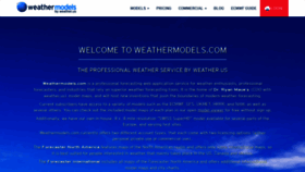 What Weathermodels.com website looked like in 2019 (5 years ago)