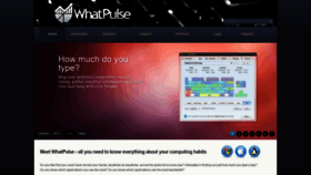 What Whatpulse.org website looked like in 2019 (5 years ago)