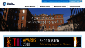 What Worcester.ac.uk website looked like in 2019 (5 years ago)