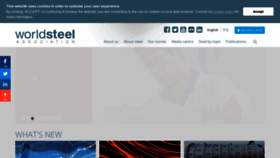 What Worldsteel.org website looked like in 2019 (5 years ago)