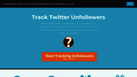 What Who.unfollowed.me website looked like in 2019 (5 years ago)