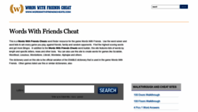 What Wordswithfriendscheats.com website looked like in 2019 (5 years ago)