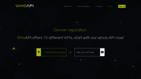 What Whoapi.com website looked like in 2019 (5 years ago)
