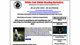 What Whiteoak-aikido.co.uk website looked like in 2019 (5 years ago)