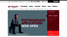 What Westernsydney.edu.au website looked like in 2019 (5 years ago)