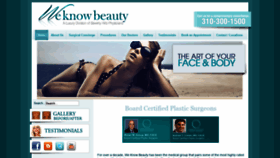 What Weknowbeauty.com website looked like in 2019 (5 years ago)
