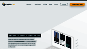What Walls.io website looked like in 2019 (5 years ago)