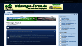 What Wohnwagen-forum.de website looked like in 2019 (5 years ago)