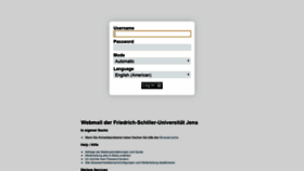 What Webmail.uni-jena.de website looked like in 2019 (5 years ago)