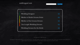 What Weddinggoal.com website looked like in 2019 (5 years ago)